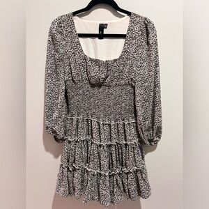 Floral print long sleeved pixie dress size S